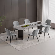 Hawsaiy Modern Ergonomic Velvet Dining Chair Set of 2/4/6 with Sturdy Metal Legs