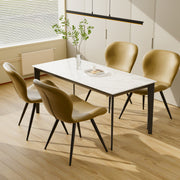 Hawsaiy Faux Leather Dining Chairs Set of 2/4/6 with Widened Backrest & Seat