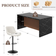 Hawsaiy 7-Piece Dining Table Set for 6, 67
