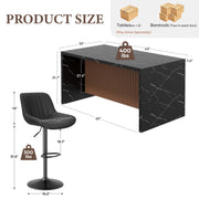 Hawsaiy 7-Piece Dining Table Set for 6, 67
