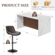Hawsaiy 7-Piece Dining Table Set for 6, 67