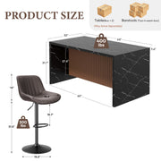 Hawsaiy 7-Piece Dining Table Set for 6, 67