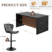 Hawsaiy 7-Piece Dining Table Set for 6, 67