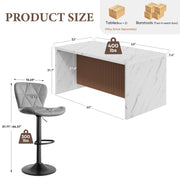 Hawsaiy 7-Piece Dining Table Set for 6, 67