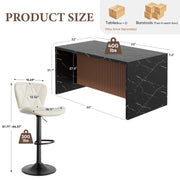Hawsaiy 7-Piece Dining Table Set for 6, 67