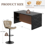 Hawsaiy 7-Piece Dining Table Set for 6, 67