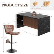 Hawsaiy 7-Piece Dining Table Set for 6, 67