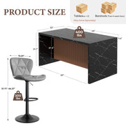 Hawsaiy 7-Piece Dining Table Set for 6, 67