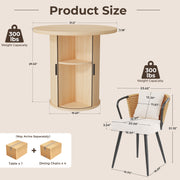 Hawsaiy 3-Piece Dining Table Set for 2, 31.5