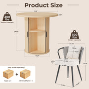 Hawsaiy 3-Piece Dining Table Set for 2, 31.5