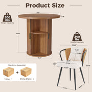 Hawsaiy 3-Piece Dining Table Set for 2, 31.5