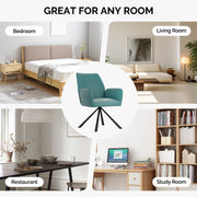 Hawsaiy Modern Swivel Office Chair with Adjustable Height, Removable Backrest, and Soft Sponge Seat