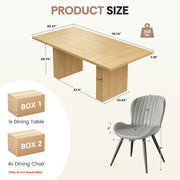 Hawsaiy Dining Table Set for 6, 78