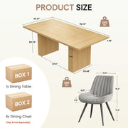 Hawsaiy Dining Table Set for 4, 78