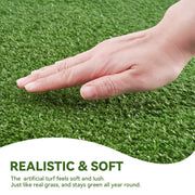 Nalupatio Artificial Grass Outdoor Indoor, 6 FT x 10 FT Faux Turf Lawn, 0.4