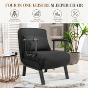 Hawsaiy Convertible Sleeper Leisure Recliner, Adjustable Lounge Chair, Arm Chair, and Sofa Bed