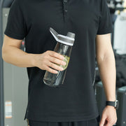 Hawsaiy 32oz Clear Plastic Leak-Proof Water Bottle,BPA-Free