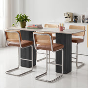 Hawsaiy Rattan Bar Stools Set of 2, 26