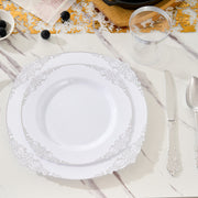 Hawsaiy 350PCS Gold Disposable Dinnerware Set for 50 Guests, Lace Design Plastic Plate Sets, Gold Silverware, Cups & Napkins – Party Supplies for Weddings, Birthdays, Holidays