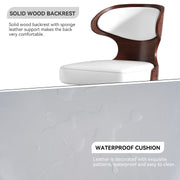 Hawsaiy PU Leather Upholstered Bar Set of 1/2//3/4  with Back & Footrest