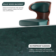 Hawsaiy PU Leather Upholstered Bar Set of 1/2//3/4  with Back & Footrest