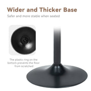 Nalupatio PU Leather Upholstered Barstools with Wooden Backrest Set of 2/4