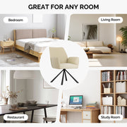 Hawsaiy Modern Swivel Office Chair with Adjustable Height, Removable Backrest, and Soft Sponge Seat