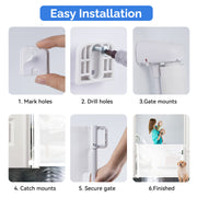 Hawsaiy Retractable Baby Safety Gate for Baby and Pet Extends to 55