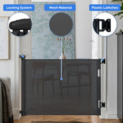 Hawsaiy Retractable Baby Safety Gate for Baby and Pet Extends to 55