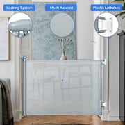 Hawsaiy Retractable Baby Safety Gate for Baby and Pet Extends to 55