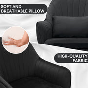 Hawsaiy Comfy Office Chair with Lumbar Support Pillow,Desk Chair with Smooth Wheels for Home Office