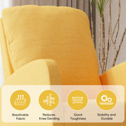 Nalupatio Rocking Chair Nursery, Reading Chair, Glider Accent Chair, Rocking Accent Chair with Wood Legs for Living Room, Bedroom Brown Coffee