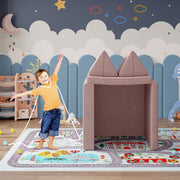 Hawsaiy Kids Sofas Modular 4PCS Sponge Armless Reclining Sofa with Removable Cover