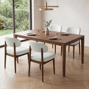 Hawsaiy Dining Chairs Set of 2/4/6, Upholstered Kitchen & Dining Room Chairs with Solid Wood Frame, Curved Back Side Chairs