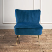 Hawsaiy Modern Velvet Accent Chair with Metal Legs