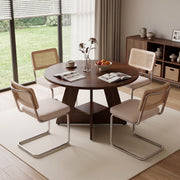 Hawsaiy 5 Piece Round Dining Table Set for 4, 47.3