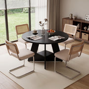 Hawsaiy 5 Piece Round Dining Table Set for 4, 47.3