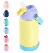 Hawsaiy 12oz Kids Insulated Water Bottle with Straw Lid, Leak-Proof Stainless Steel BPA-Free for School Boys and Girls