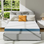 Nalupatio 3 Inch Firm Mattress Topper King Size 76x80 Inch Extra Support, Gel-Infused High-Density Memory Foam Mattress Bed Topper for Pain Relief, CertiPUR-US Certified