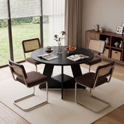 Hawsaiy 5 Piece Round Dining Table Set for 4, 47.3