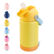 Hawsaiy 12oz Kids Insulated Water Bottle with Straw Lid, Leak-Proof Stainless Steel BPA-Free for School Boys and Girls