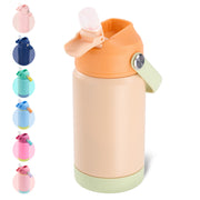 Hawsaiy 12oz Kids Insulated Water Bottle with Straw Lid, Leak-Proof Stainless Steel BPA-Free for School Boys and Girls
