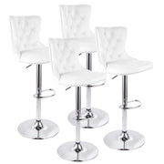 Hawsaiy Modern Upholstered Barstools Set of 2/4 with Tufted Velvet Backrest