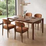 Hawsaiy Dining Chairs Set of 2/4/6, Upholstered Kitchen & Dining Room Chairs with Solid Wood Frame, Curved Back Side Chairs