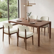 Hawsaiy Dining Chairs Set of 2/4/6, Upholstered Kitchen & Dining Room Chairs with Solid Wood Frame, Curved Back Side Chairs