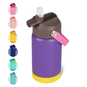 Hawsaiy 12oz Kids Insulated Water Bottle with Straw Lid, Leak-Proof Stainless Steel BPA-Free for School Boys and Girls