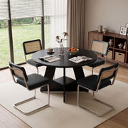 Hawsaiy 5 Piece Round Dining Table Set for 4, 47.3