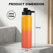Hawsaiy 24 oz Insulated Stainless Steel Water Bottle with Handle, Leak-Proof Lid & Wide Mouth, Double Wall Vacuum, BPA Free, Keeps Cold & Hot