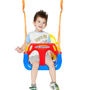 Hawsaiy 3-in-1 Baby Swing Set,Secure & Anti-Flip Toddler Swing with Hanging Straps & Hooks, Detachable Seat for Indoor/Outdoor Play