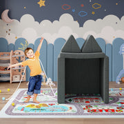 Hawsaiy Kids Sofas Modular 4PCS Sponge Armless Reclining Sofa with Removable Cover